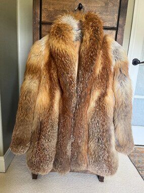 Vintage - Real red fox fur jacket. In pristine condition.